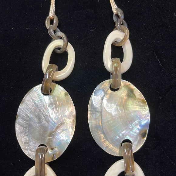 STATEMENT NECKLACE 🐚 SHELLS BEIGE/BROWN - Picture 11 of 12